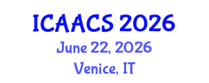 International Conference on Agriculture, Agronomy and Crop Sciences (ICAACS) June 22, 2026 - Venice, Italy International Conference on Agriculture, Agronomy and Crop Sciences (ICAACS) June 22, 2026 - Venice, Italy