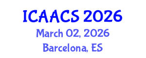 International Conference on Agriculture, Agronomy and Crop Sciences (ICAACS) March 02, 2026 - Barcelona, Spain International Conference on Agriculture, Agronomy and Crop Sciences (ICAACS) March 02, 2026 - Barcelona, Spain