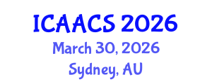International Conference on Agriculture, Agronomy and Crop Sciences (ICAACS) March 30, 2026 - Sydney, Australia International Conference on Agriculture, Agronomy and Crop Sciences (ICAACS) March 30, 2026 - Sydney, Australia