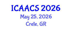 International Conference on Agriculture, Agronomy and Crop Sciences (ICAACS) May 25, 2026 - Crete, Greece International Conference on Agriculture, Agronomy and Crop Sciences (ICAACS) May 25, 2026 - Crete, Greece