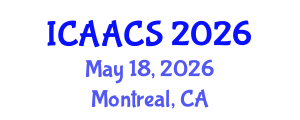 International Conference on Agriculture, Agronomy and Crop Sciences (ICAACS) May 18, 2026 - Montreal, Canada International Conference on Agriculture, Agronomy and Crop Sciences (ICAACS) May 18, 2026 - Montreal, Canada