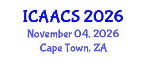 International Conference on Agriculture, Agronomy and Crop Sciences (ICAACS) November 04, 2026 - Cape Town, South Africa International Conference on Agriculture, Agronomy and Crop Sciences (ICAACS) November 04, 2026 - Cape Town, South Africa