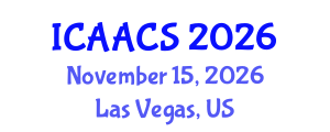 International Conference on Agriculture, Agronomy and Crop Sciences (ICAACS) November 15, 2026 - Las Vegas, United States International Conference on Agriculture, Agronomy and Crop Sciences (ICAACS) November 15, 2026 - Las Vegas, United States