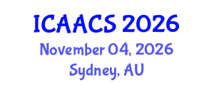International Conference on Agriculture, Agronomy and Crop Sciences (ICAACS) November 04, 2026 - Sydney, Australia International Conference on Agriculture, Agronomy and Crop Sciences (ICAACS) November 04, 2026 - Sydney, Australia