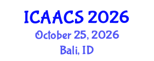 International Conference on Agriculture, Agronomy and Crop Sciences (ICAACS) October 25, 2026 - Bali, Indonesia International Conference on Agriculture, Agronomy and Crop Sciences (ICAACS) October 25, 2026 - Bali, Indonesia