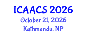 International Conference on Agriculture, Agronomy and Crop Sciences (ICAACS) October 21, 2026 - Kathmandu, Nepal International Conference on Agriculture, Agronomy and Crop Sciences (ICAACS) October 21, 2026 - Kathmandu, Nepal