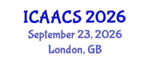 International Conference on Agriculture, Agronomy and Crop Sciences (ICAACS) September 23, 2026 - London, United Kingdom International Conference on Agriculture, Agronomy and Crop Sciences (ICAACS) September 23, 2026 - London, United Kingdom