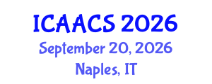 International Conference on Agriculture, Agronomy and Crop Sciences (ICAACS) September 20, 2026 - Naples, Italy International Conference on Agriculture, Agronomy and Crop Sciences (ICAACS) September 20, 2026 - Naples, Italy
