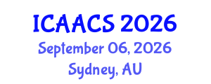International Conference on Agriculture, Agronomy and Crop Sciences (ICAACS) September 06, 2026 - Sydney, Australia International Conference on Agriculture, Agronomy and Crop Sciences (ICAACS) September 06, 2026 - Sydney, Australia