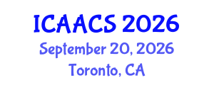 International Conference on Agriculture, Agronomy and Crop Sciences (ICAACS) September 20, 2026 - Toronto, Canada International Conference on Agriculture, Agronomy and Crop Sciences (ICAACS) September 20, 2026 - Toronto, Canada
