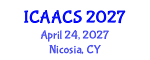 International Conference on Agriculture, Agronomy and Crop Sciences (ICAACS) April 24, 2027 - Nicosia, Cyprus International Conference on Agriculture, Agronomy and Crop Sciences (ICAACS) April 24, 2027 - Nicosia, Cyprus