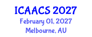 International Conference on Agriculture, Agronomy and Crop Sciences (ICAACS) February 01, 2027 - Melbourne, Australia International Conference on Agriculture, Agronomy and Crop Sciences (ICAACS) February 01, 2027 - Melbourne, Australia