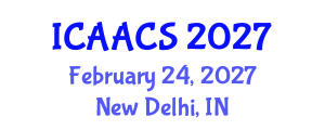 International Conference on Agriculture, Agronomy and Crop Sciences (ICAACS) February 24, 2027 - New Delhi, India International Conference on Agriculture, Agronomy and Crop Sciences (ICAACS) February 24, 2027 - New Delhi, India