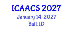 International Conference on Agriculture, Agronomy and Crop Sciences (ICAACS) January 14, 2027 - Bali, Indonesia International Conference on Agriculture, Agronomy and Crop Sciences (ICAACS) January 14, 2027 - Bali, Indonesia