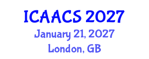 International Conference on Agriculture, Agronomy and Crop Sciences (ICAACS) January 21, 2027 - London, United Kingdom International Conference on Agriculture, Agronomy and Crop Sciences (ICAACS) January 21, 2027 - London, United Kingdom
