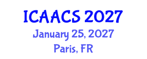 International Conference on Agriculture, Agronomy and Crop Sciences (ICAACS) January 25, 2027 - Paris, France International Conference on Agriculture, Agronomy and Crop Sciences (ICAACS) January 25, 2027 - Paris, France
