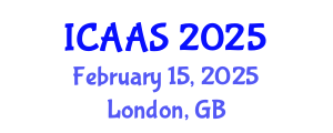 International Conference on Agriculture and Animal Science (ICAAS) February 15, 2025 - London, United Kingdom