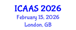 International Conference on Agriculture and Animal Science (ICAAS) February 15, 2026 - London, United Kingdom