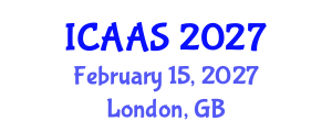 International Conference on Agriculture and Animal Science (ICAAS) February 15, 2027 - London, United Kingdom