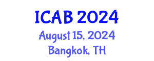 International Conference on Agriculture and Biotechnology (ICAB) August 15, 2024 - Bangkok, Thailand