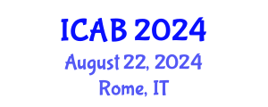 International Conference on Agriculture and Biotechnology (ICAB) August 22, 2024 - Rome, Italy