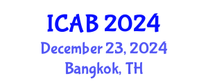 International Conference on Agriculture and Biotechnology (ICAB) December 23, 2024 - Bangkok, Thailand