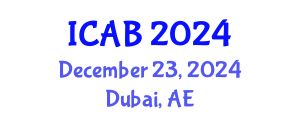 International Conference on Agriculture and Biotechnology (ICAB) December 23, 2024 - Dubai, United Arab Emirates