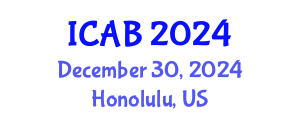 International Conference on Agriculture and Biotechnology (ICAB) December 30, 2024 - Honolulu, United States