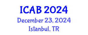 International Conference on Agriculture and Biotechnology (ICAB) December 23, 2024 - Istanbul, Turkey