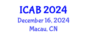 International Conference on Agriculture and Biotechnology (ICAB) December 16, 2024 - Macau, China