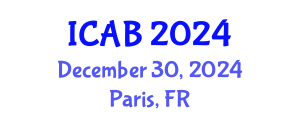 International Conference on Agriculture and Biotechnology (ICAB) December 30, 2024 - Paris, France