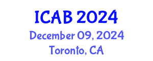 International Conference on Agriculture and Biotechnology (ICAB) December 09, 2024 - Toronto, Canada