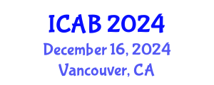 International Conference on Agriculture and Biotechnology (ICAB) December 16, 2024 - Vancouver, Canada