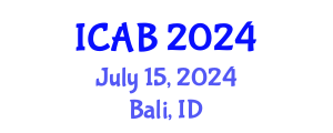 International Conference on Agriculture and Biotechnology (ICAB) July 15, 2024 - Bali, Indonesia