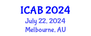 International Conference on Agriculture and Biotechnology (ICAB) July 22, 2024 - Melbourne, Australia