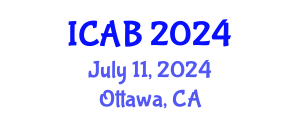 International Conference on Agriculture and Biotechnology (ICAB) July 11, 2024 - Ottawa, Canada
