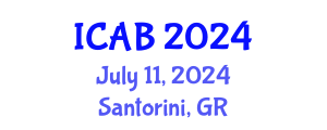 International Conference on Agriculture and Biotechnology (ICAB) July 11, 2024 - Santorini, Greece
