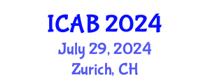 International Conference on Agriculture and Biotechnology (ICAB) July 29, 2024 - Zurich, Switzerland