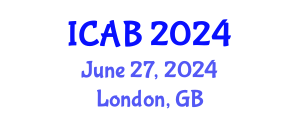 International Conference on Agriculture and Biotechnology (ICAB) June 27, 2024 - London, United Kingdom