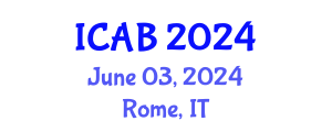 International Conference on Agriculture and Biotechnology (ICAB) June 03, 2024 - Rome, Italy