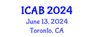 International Conference on Agriculture and Biotechnology (ICAB) June 13, 2024 - Toronto, Canada