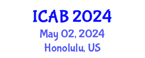 International Conference on Agriculture and Biotechnology (ICAB) May 02, 2024 - Honolulu, United States