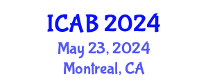 International Conference on Agriculture and Biotechnology (ICAB) May 23, 2024 - Montreal, Canada
