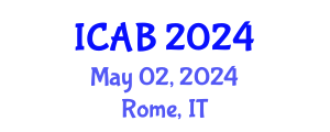 International Conference on Agriculture and Biotechnology (ICAB) May 02, 2024 - Rome, Italy