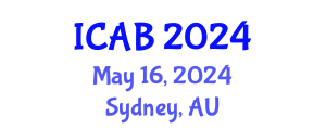 International Conference on Agriculture and Biotechnology (ICAB) May 16, 2024 - Sydney, Australia