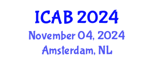 International Conference on Agriculture and Biotechnology (ICAB) November 04, 2024 - Amsterdam, Netherlands