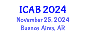 International Conference on Agriculture and Biotechnology (ICAB) November 25, 2024 - Buenos Aires, Argentina