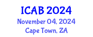 International Conference on Agriculture and Biotechnology (ICAB) November 04, 2024 - Cape Town, South Africa