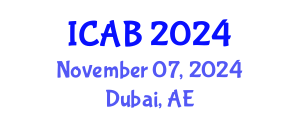 International Conference on Agriculture and Biotechnology (ICAB) November 07, 2024 - Dubai, United Arab Emirates