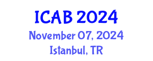 International Conference on Agriculture and Biotechnology (ICAB) November 07, 2024 - Istanbul, Turkey
